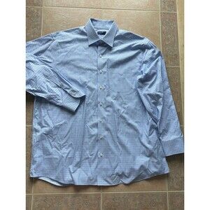 PROPER CLOTH  THOMAS MASON Checks wrinkle resistant shirt Men 2X-3X -New No tags